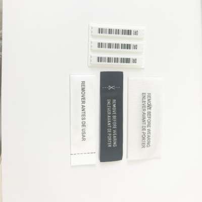 Clothes Woven Security Tag Alarm Label Sticker For Clothes